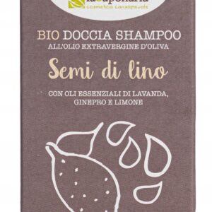 Włoski szampon w kostce z siemieniem lnianym 100g